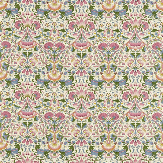 MORRIS & CO Lodden Fabric Damasks Blush,Woad   - DARP222525