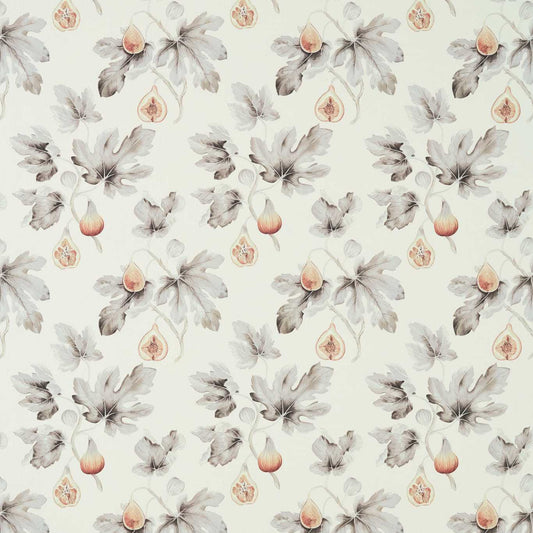 SANDERSON Fig Harvest  Fabric Leaves , Trees Sepia,Grey   - DART226326