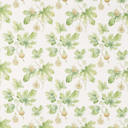 SANDERSON Fig Harvest  Fabric Leaves , Trees Garden Green   - DART226329