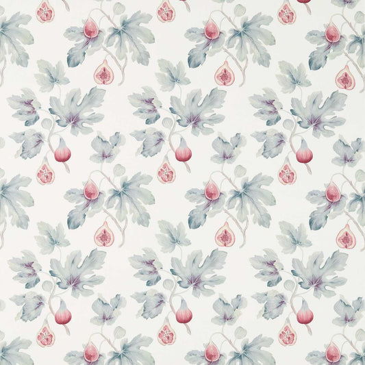 SANDERSON Fig Harvest  Fabric Leaves , Trees Chalk,Orchid   - DART226330