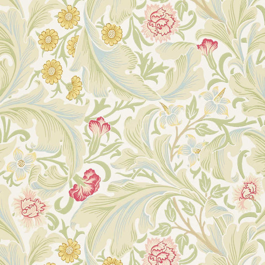 MORRIS & CO Leicester Wallpaper Contemporary, Floral Marble,Rose  Surflex-Printed Wallpaper - DARW212544
