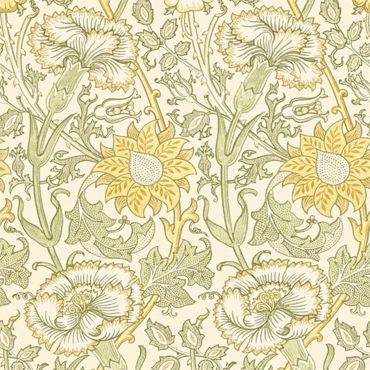MORRIS & CO Pink & Rose Wallpaper Contemporary, Floral Cowslip,Fennel  Gravure Printed Wallpaper - DARW212569