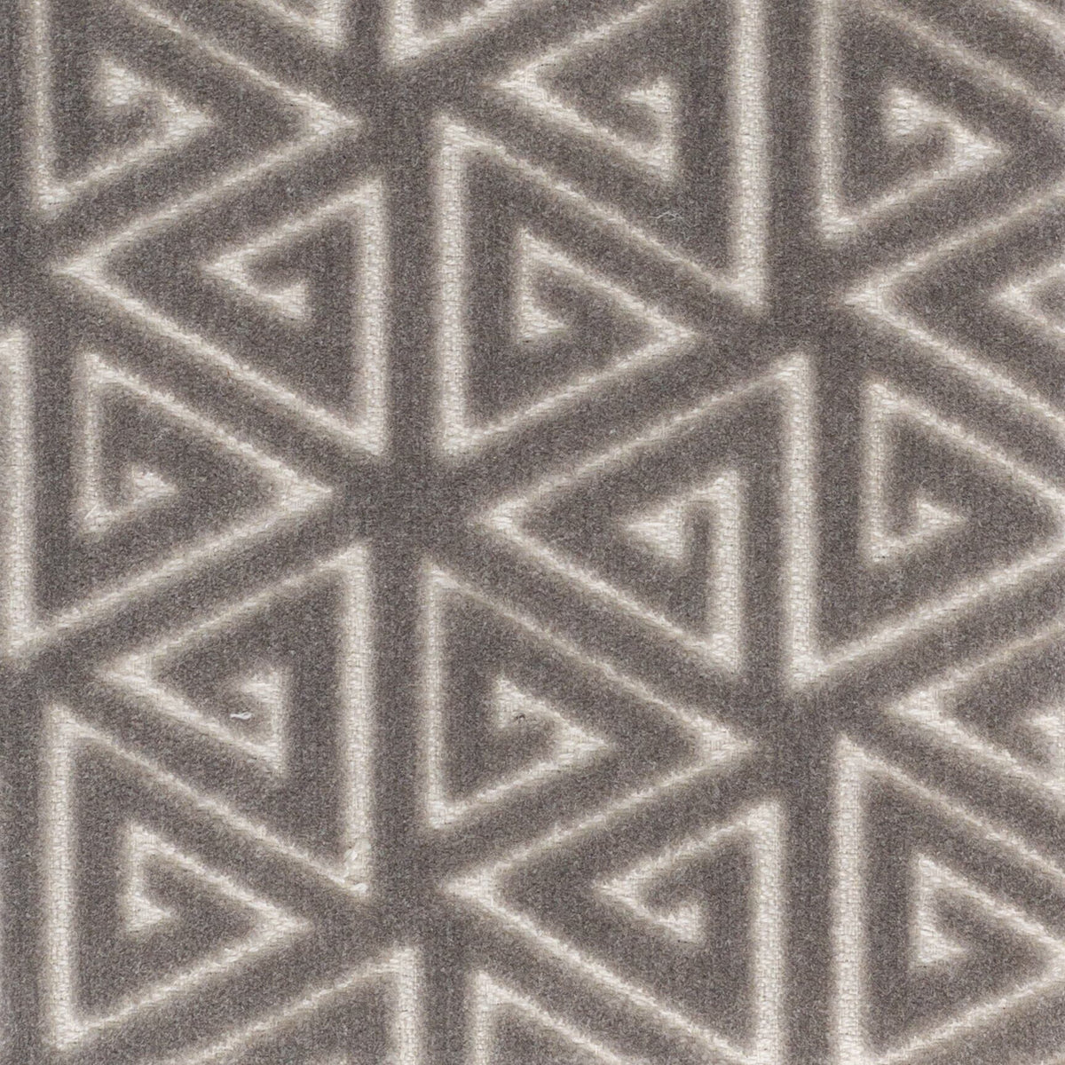 STOUT TEXTILES  UPHOLSTERY,VELVET TRADITIONAL, GEOMETRIC ALUMINUM   - DAVE-2