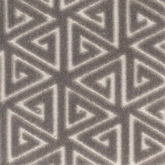 STOUT TEXTILES  UPHOLSTERY,VELVET TRADITIONAL, GEOMETRIC ALUMINUM   - DAVE-2