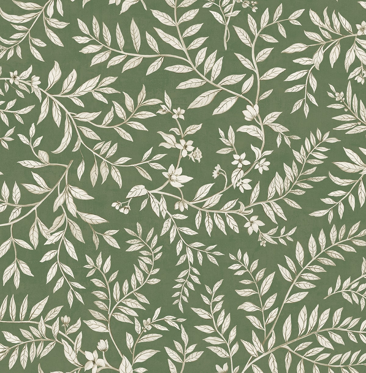 Daisy Bennett Designs  Vining Leaf Trail Botanical Transitional Green   - DB20904