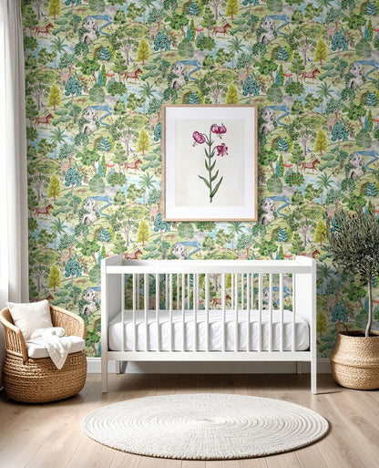 Daisy Bennett Designs  Mystical Garden Botanical Transitional Green   - DB21104