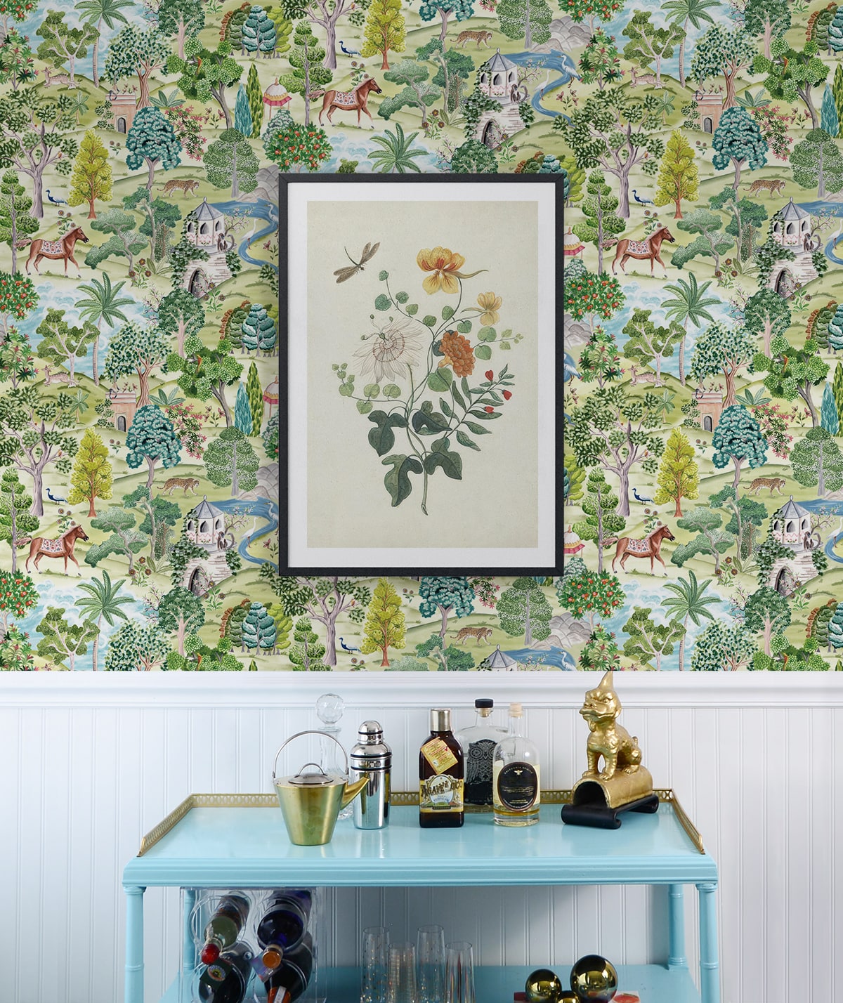 Daisy Bennett Designs  Mystical Garden Botanical Transitional Green   - DB21104