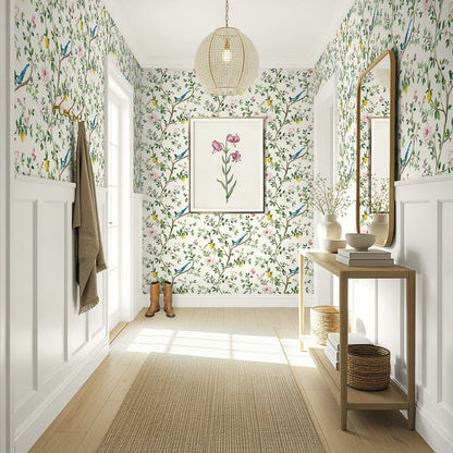 Daisy Bennett Designs  Blossom Chinoiserie Floral Chinoiserie Traditional Off-White   - DB21200