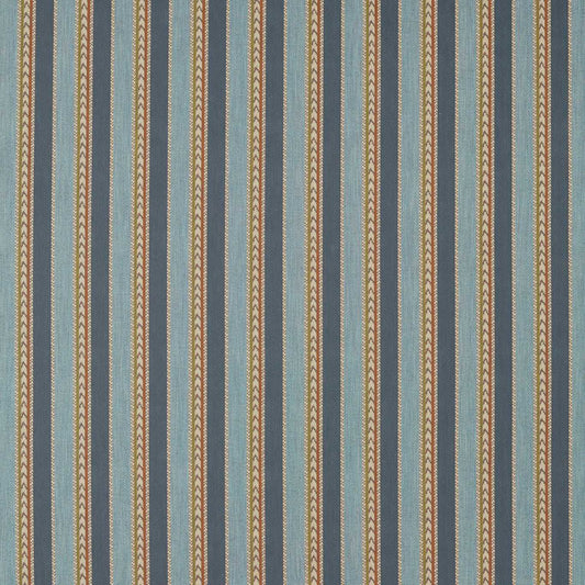 SANDERSON Belari Fabric Abstract, Graphic Woad,Harissa   - DBOT237534