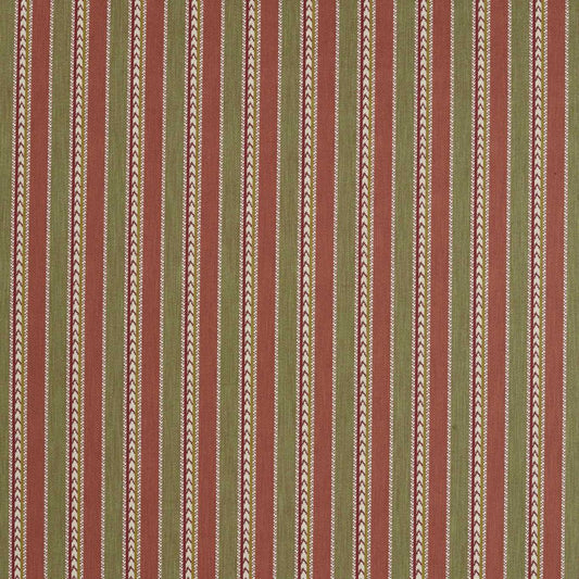 SANDERSON Belari Fabric Abstract, Graphic Avocado,Aleppo Pepper   - DBOT237535