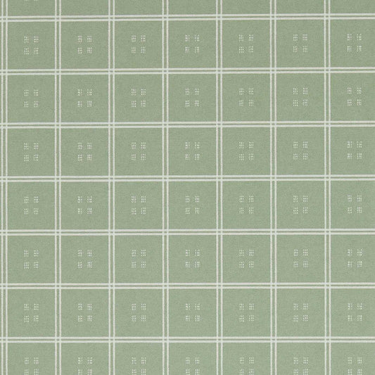 SANDERSON Malay Wallpaper Checks Seafoam   - DBOW217454