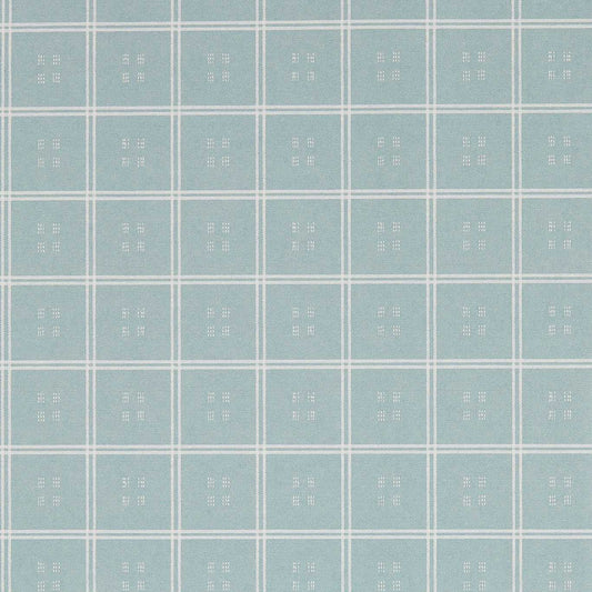 SANDERSON Malay Wallpaper Checks Porcelain   - DBOW217455