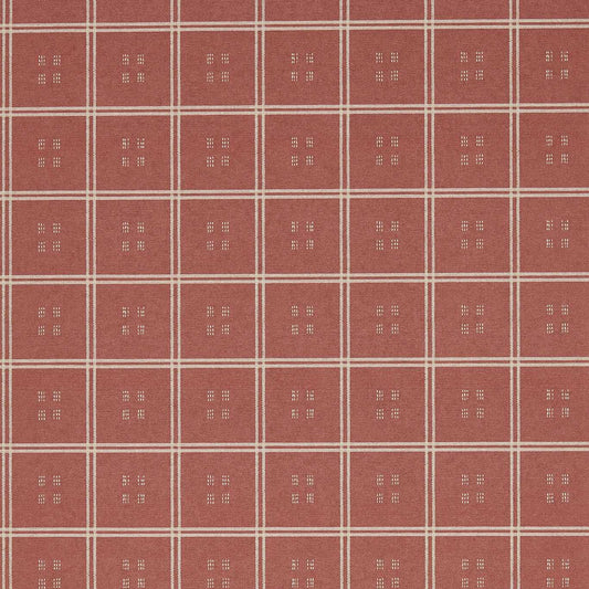 SANDERSON Malay Wallpaper Checks Kiln Mud   - DBOW217457