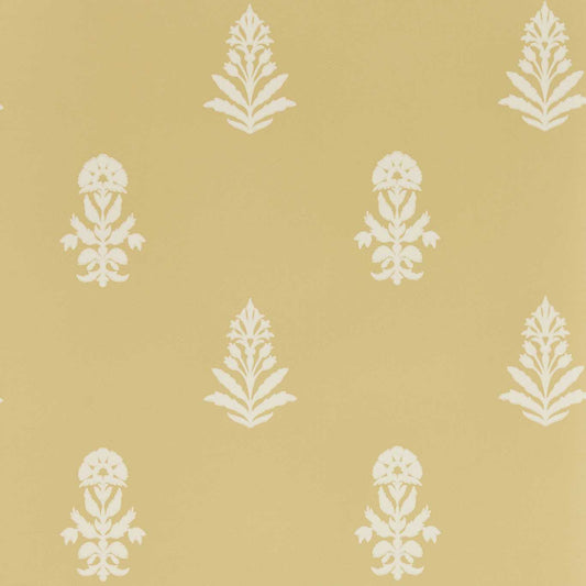SANDERSON Dabu Wallpaper Contemporary Floral Raw Honey   - DBOW217462