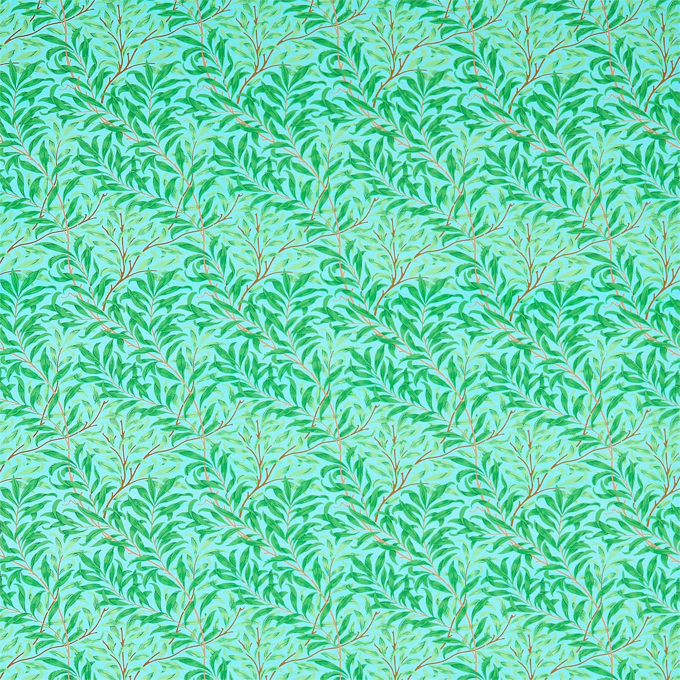 MORRIS & CO Willow Bough Fabric Leaves , Trees Sky,Leaf Green   - DBPF226842