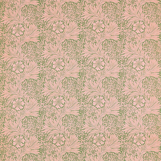 MORRIS & CO Marigold Fabric Contemporary, Floral Olive,Pink   - DBPF226847