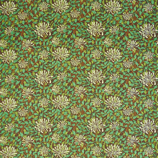 MORRIS & CO Honeysuckle Fabric Classic Floral Autumn   - DBPF226851