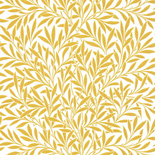 MORRIS & CO Willow Wallpaper Leaves , Trees Yellow  Surflex-Printed Wallpaper - DBPW216963