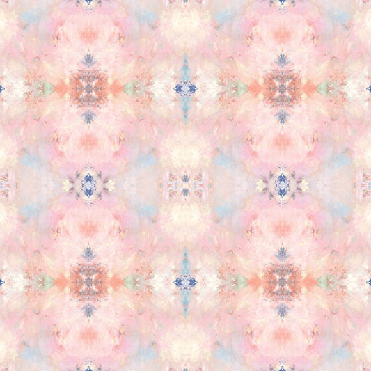 Daisy Bennett Designs West Boulevard Collection Kaleidoscope Abstract Contemporary Pink Matte Sidewall - DBW1003