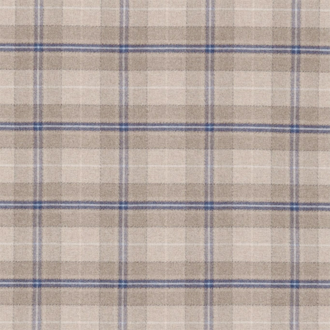 SANDERSON Milton Fabric Checks Indigo,Stone   - DBYR233246