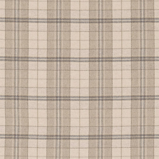 SANDERSON Milton Fabric Checks Linen,Pebble   - DBYR233247