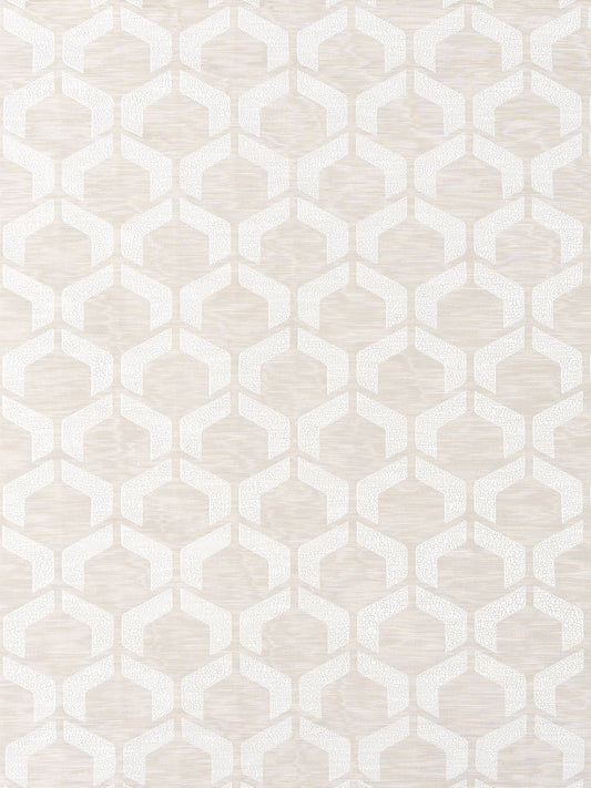 SCALAMANDRE  CRAQUELE FABRIC IVORY   - DB 0002D297