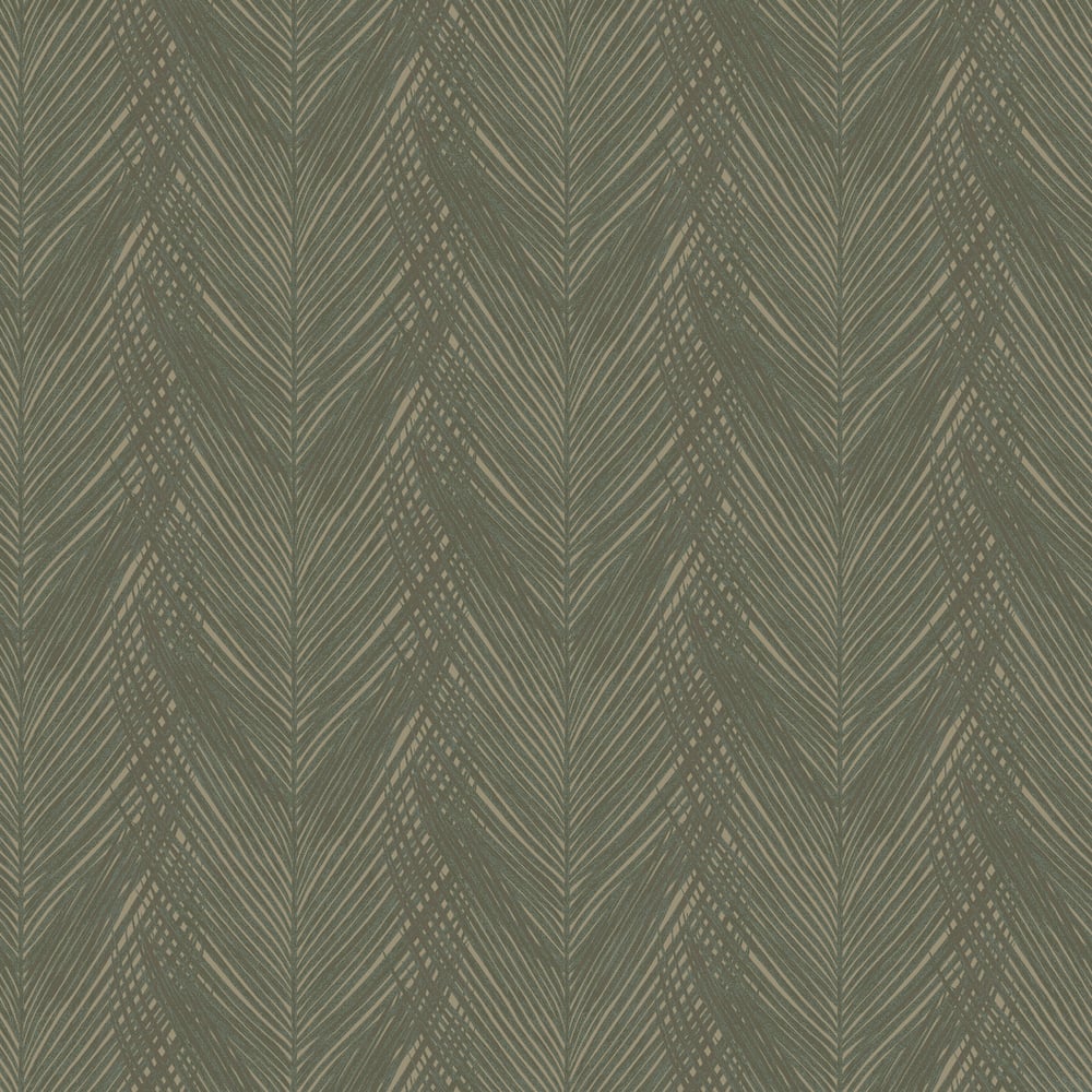 Galerie Wallcoverings  Designer Colours  Feather Print   Green Shimmer  - DC30093