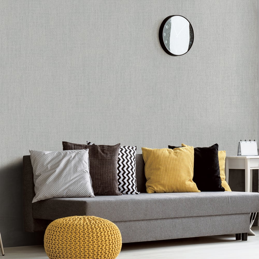 Galerie Wallcoverings  Designer Colours  Climbing Texture   Silver Grey Shimmer  - DC30121