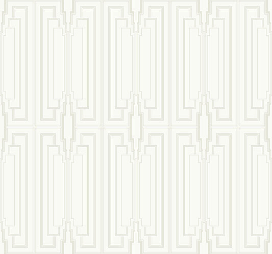 Collins & Company Deco 2 Manhattan Geometric Contemporary Off-White Matte Sidewall - DC60000