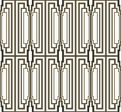 Collins & Company Deco 2 Manhattan Geometric Contemporary Black Matte  - DC60005