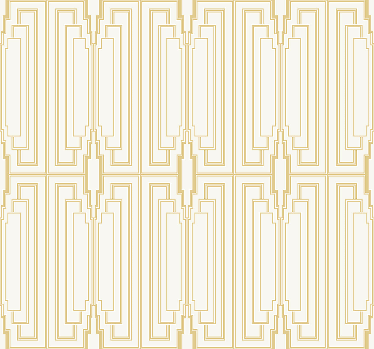 Collins & Company Deco 2 Manhattan Geometric Contemporary Gold Metallic Sidewall - DC60015