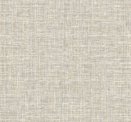 Collins & Company Deco 2 Soho Linen Linen Contemporary Off-White Metallic Sidewall - DC60450