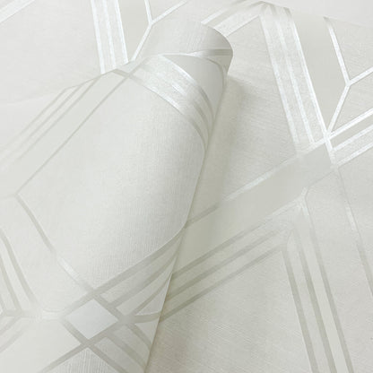 Collins & Company Deco 2 Brooklyn Diamond Geometric Contemporary Off-White Metallic  - DC60500