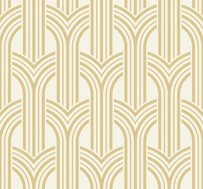 Collins & Company Deco 2 Broadway Arches Geometric Contemporary Gold Metallic  - DC61303
