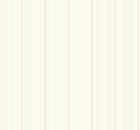 Collins & Company Deco 2 Rockefeller Stripe Striped Contemporary Cream Matte Sidewall - DC61403