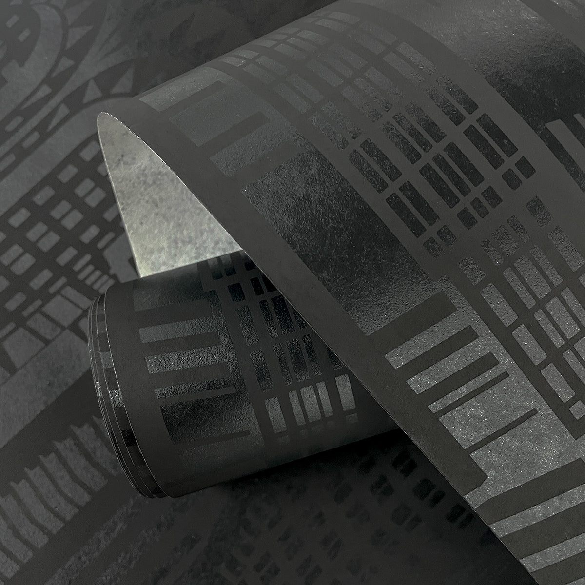 Collins & Company Deco 2 Manhattan Skyline Abstract Contemporary Black Gloss  - DC61510