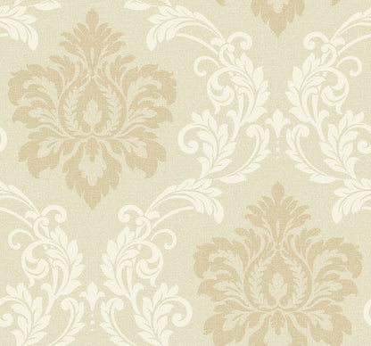 Collins & Company Deco 2 Deco Damask Damask Contemporary Beige Matte  - DC61605