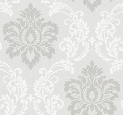 Collins & Company Deco 2 Deco Damask Damask Contemporary Grey Matte  - DC61608
