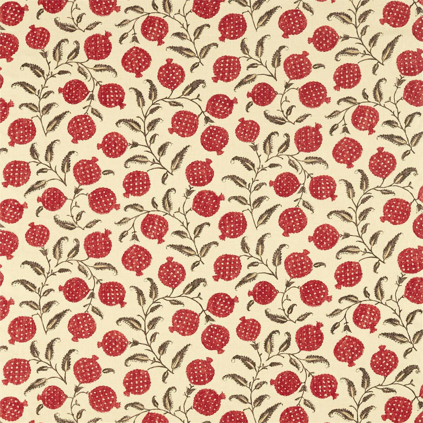 SANDERSON Anaar Fabric Leaves , Trees Madder   - DCEF226627
