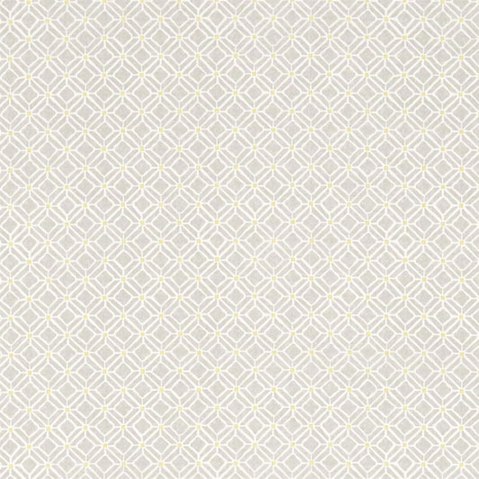 SANDERSON OUTLET Fretwork Fabric Geometric Silver,Linden   - DCHK223589