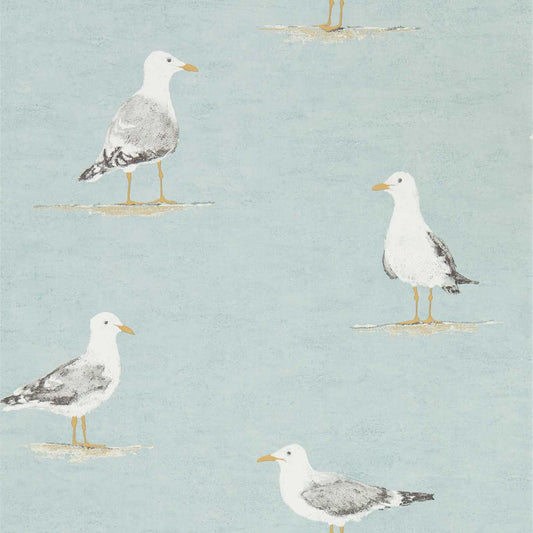 SANDERSON Shore Birds  Wallpaper Birds Sky  Gravure Printed Wallpaper - DCOA216564