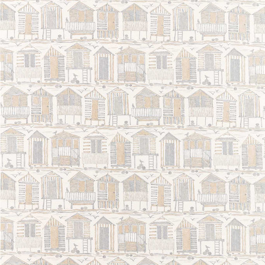 SANDERSON Beach Huts Fabric Other Driftwood   - DCOA226491