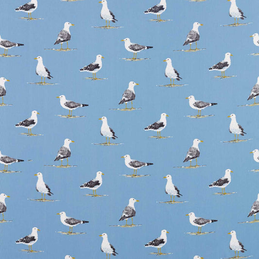 SANDERSON Shore Birds  Fabric Birds Marine   - DCOA226492