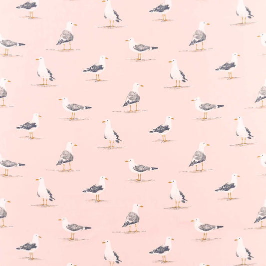 SANDERSON Shore Birds  Fabric Birds Blush   - DCOA226495