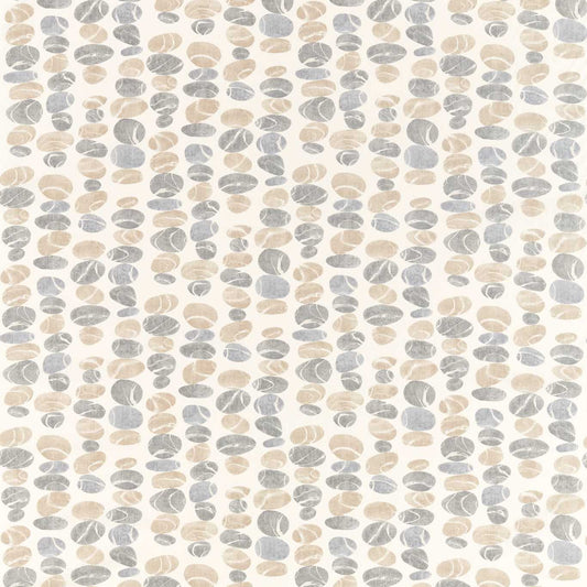 SANDERSON Stacking Pebbles Fabric Abstract , Graphic Driftwood,Slate   - DCOA226496