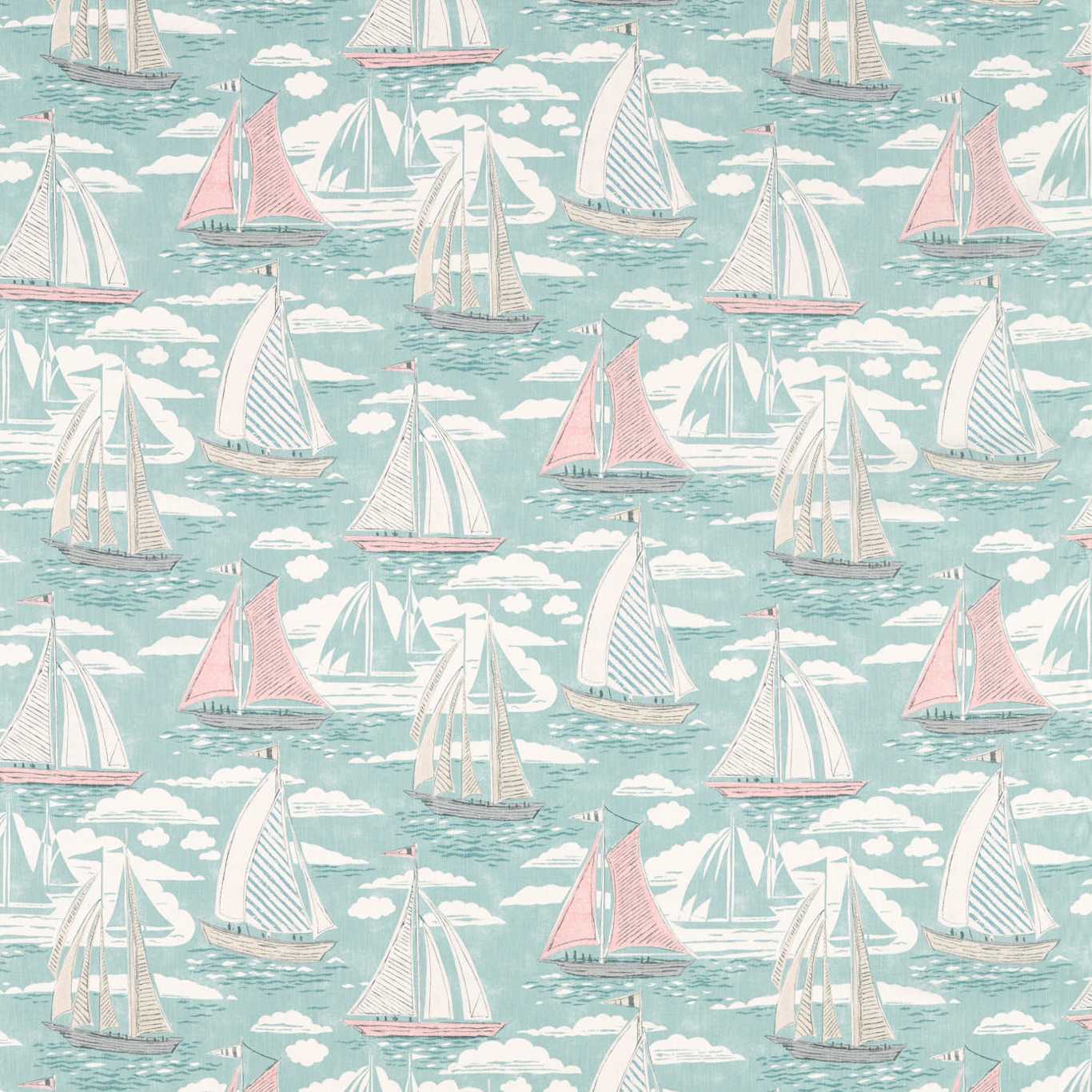 SANDERSON Sailor Fabric Other Sky   - DCOA226504