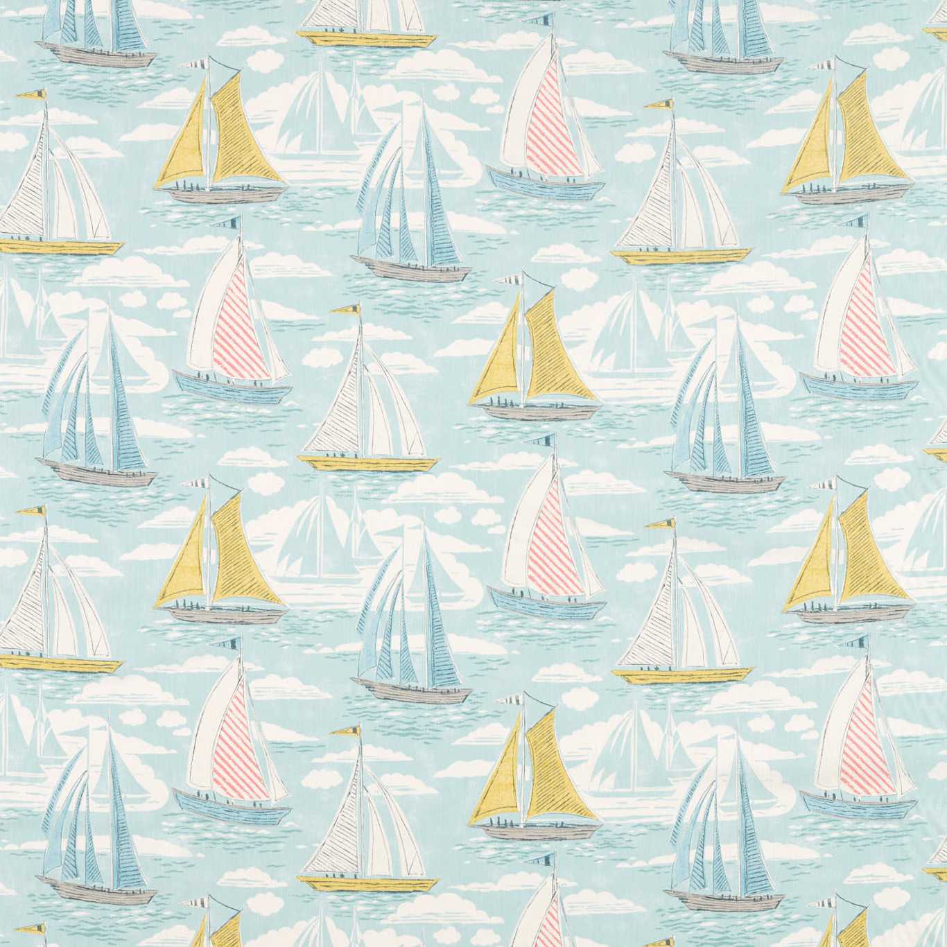 SANDERSON Sailor Fabric Other Aqua   - DCOA226505