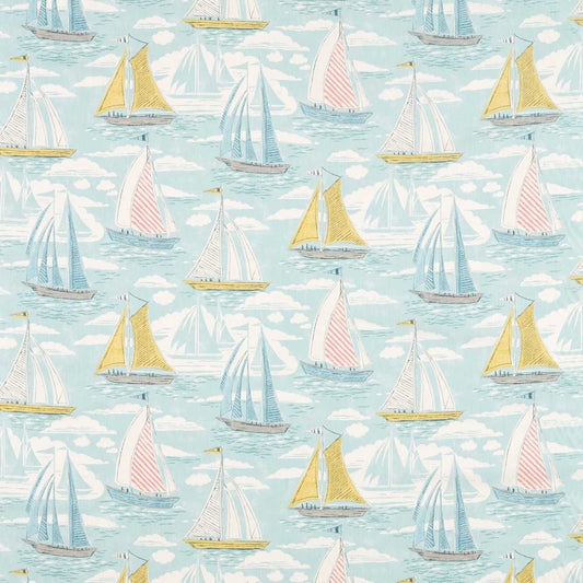 SANDERSON Sailor Fabric Other Aqua   - DCOA226505