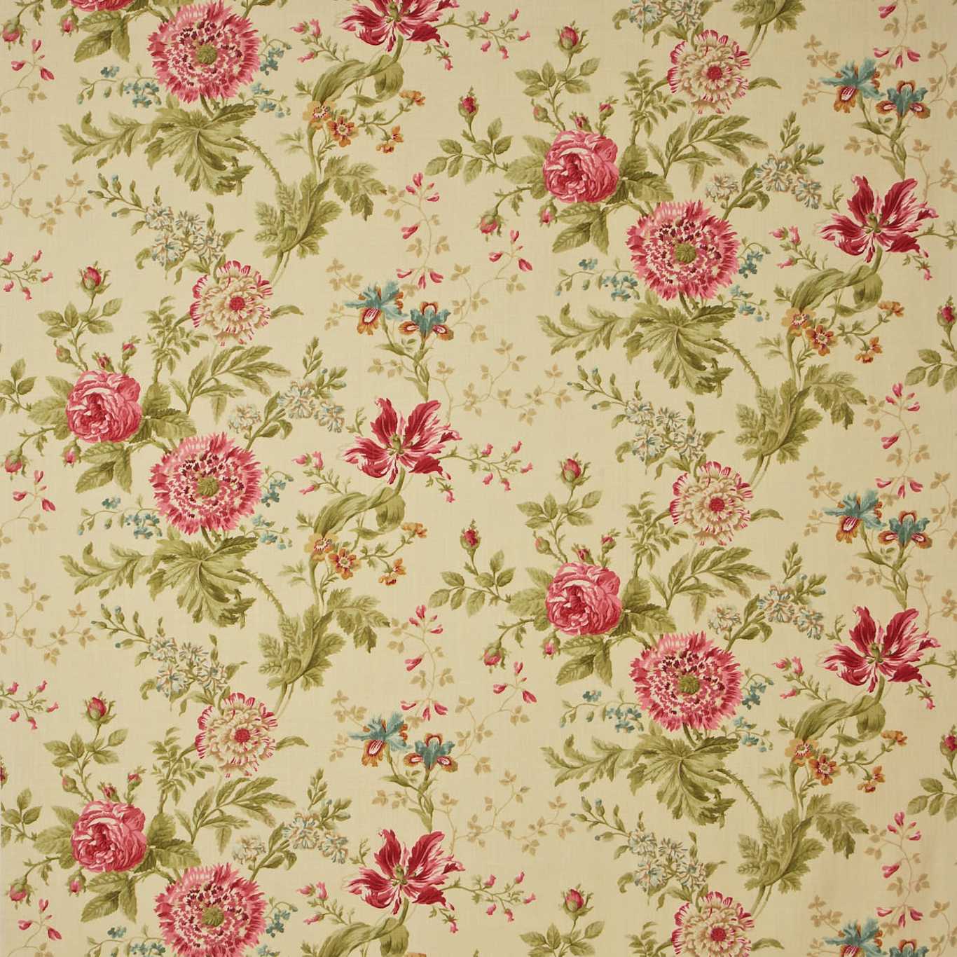 SANDERSON Elouise Fabric Classic Floral Willow,Pink   - DCOUEL202