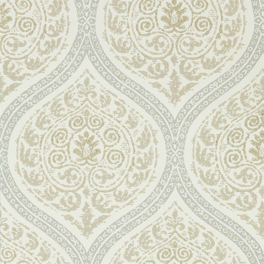 SANDERSON Madurai Wallpaper Damasks Stone  Surflex-Printed Wallpaper - DCPW216755